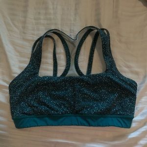 Lululemon Green Print Sportsbra Size 8 Splendour